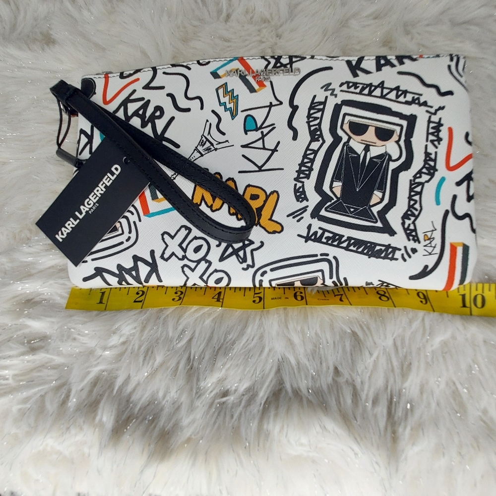 Karl Lagerfeld Paris Maybelle SLG Wristlet - Picture 5 of 6